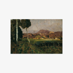 Castle Hohensalzburg with Gaisberg by Adolf Gustav Ditscheiner