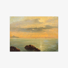 Sunset over the Sea near Sorrento, Italy by A. Dorph