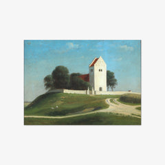 Parti med Holtug Kirke by A. Dorph