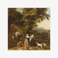 A Hunting Party by Abraham Daniëlsz. Hondius