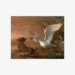 Dog Attacking Geese by Abraham Daniëlsz. Hondius