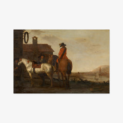Stabling Place for Riders and Horses by Abraham van Calraet