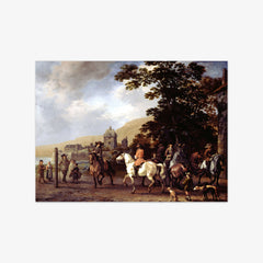 A Riding School in the Open Air by Abraham van Calraet