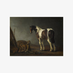 Horse with a Saddle by Abraham van Calraet