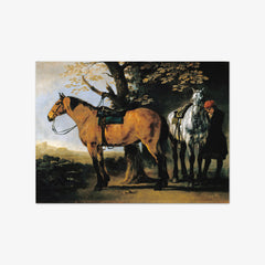 Two Horses by Abraham van Calraet