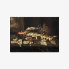 Still Life with Halibut and other Fish by Abraham van Beyeren