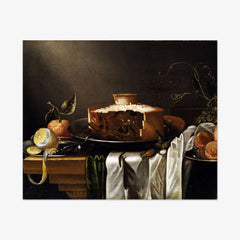 Still Life with Pie by Abraham van Calraet
