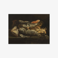 Still Life with Fish and Crustaceans on a Table by Abraham van Beijeren