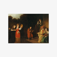 Portrait of a Family in an Old Testament Setting by Cornelis Bisschop