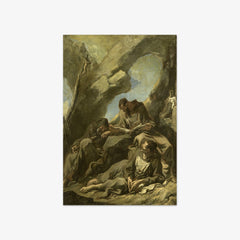 Three Camaldolese Monks in Meditative Prayer by Alessandro Magnasco