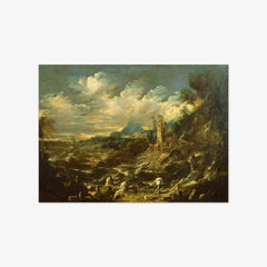 Landscape with Stormy Sea by Alessandro Magnasco