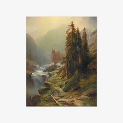 Large Mountain Landscape by Albert Zimmermann