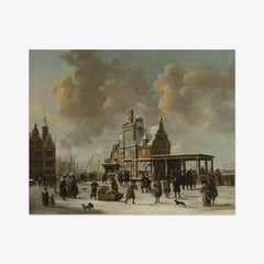The Paalhuis and the Nieuwe Brug by Jan Abrahamsz. Beerstraten