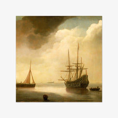 A Ship in a Calm Sea by Abraham de Verwer