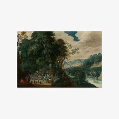 Hunting Falcon in a Wooded Landscape by Abraham Govaerts