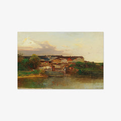 Weir on the River by Adolf Obermüllner