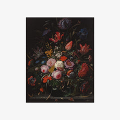Flowers in a Vase by Abraham Mignon