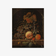 Fruits in a Niche by Abraham Mignon