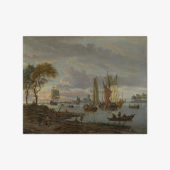 A River View by Abraham Storck
