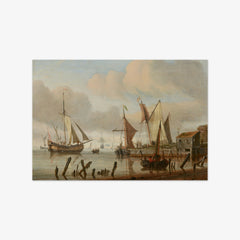 Boats at a Mooring Place by Abraham Storck