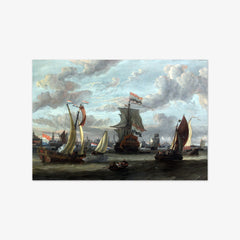 View of Amsterdam with the IJ by Abraham Storck