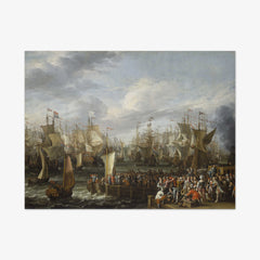 Departure of William III from Hellevoetsluis, 19 October 1688 by Abraham Storck