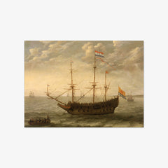 A Zealand Ship at Anchor by Abraham Willaerts