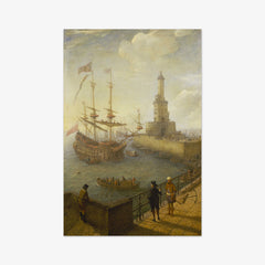 A Spanish Three-Decker at Anchor off Naples by Abraham Willaerts