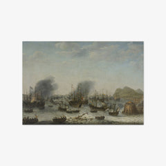Naval battle near Gibraltar by Adam Willaerts