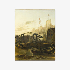 View of a Harbour in Schiedam by Adam Pijnacker
