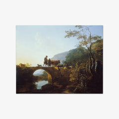 Bridge in an Italian Landscape by Adam Pynacker
