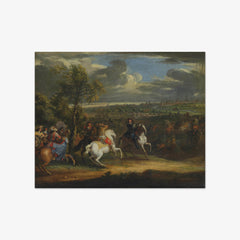 Louis XIV with His Army at the Siege of Courtrai in 1667 by Adam Frans van der Meulen
