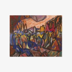 Composition (Burial) by Adolf Hölzel
