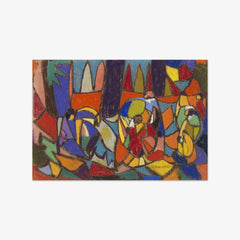 Figures in Landscape by Adolf Hölzel