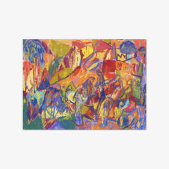 Composition with Landscape and Figure Group by Adolf Hölzel