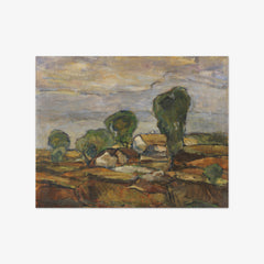 Landscape with Houses and Trees by Adolf Hölzel