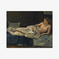 Reclining Half Nude by Adolf Hölzel