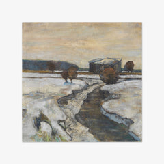 Dachauer Moorlandschaft im Winter by Adolf Hölzel