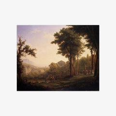 Arcadian Landscape with the Feast of Flora by Adolf Karel Maximiliaan Engel
