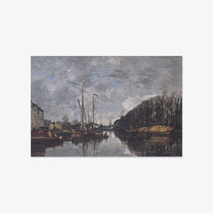 Canal at Allèe Verte in Brussels by Eugène Boudin