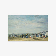 Beach of Trouville by Eugène Boudin