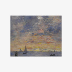 Marine at Sunset by Eugène Boudin