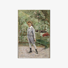 Boy with a Wheelbarrow by Ernst Josephson