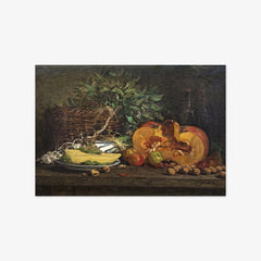 Still Life with Pumpkin by Eugène Boudin