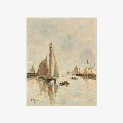 Returning from Fishing by Eugène Boudin