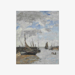 Trouville, Low Tide by Eugène Boudin