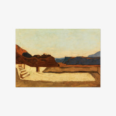 Calvary Mountain near Bolzano by Albin Egger-Lienz