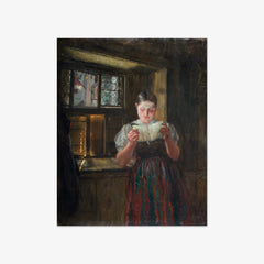 Reading a Letter by Albin Egger-Lienz