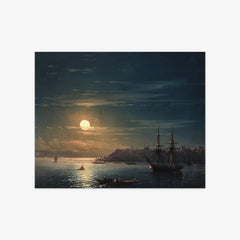 A View of Constantinople in Moonlight by Ivan Aivazovsky