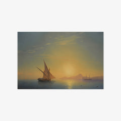 The Island of Ischia at Sunset by Ivan Aivazovsky
